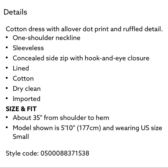 NWT Wayf Multi Color Dot Ruffle Dress - Picture 3 of 7